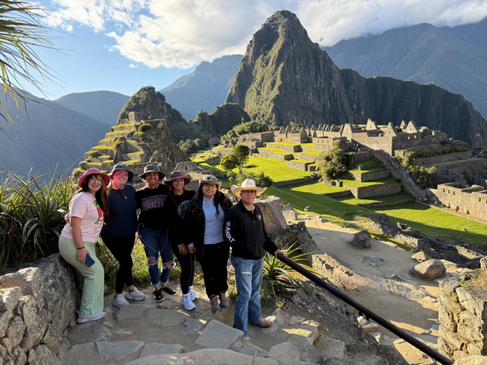 Students on Machu Picchu